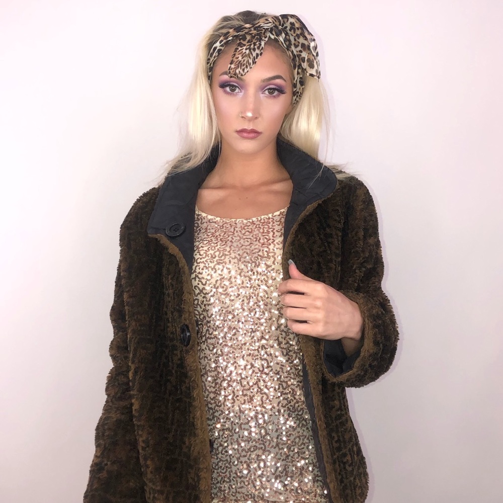 P.S. by Aéropostale gold sequin tank top